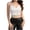 R01-White, variant on Womens Tank Tops Women's Camisole Tops Sequin Fringe Top Sparkly Sling Tube Top Bustier Spaghetti Strap Crop Tops Summer Trendy Tank Tops