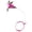 Rose, variante sur Baguette Interactive pour Chat d'Intérieur avec Collier Réglable pour Exercice et Divertissement