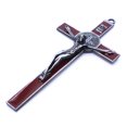 thumbnail image 3 of Church Relics Jesus On The Stand Cross Wall Crucifix Antique Home Chapel Decor Christ Cross Pendant Religion Pray Decoration, 3 of 9