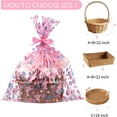 thumbnail image 2 of Easter Bags Large Cellophane Wrap for Gift Baskets Plastic Easter Cello for Baskets Cello Bags, 2 of 4