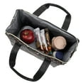 thumbnail image 2 of Jessica Simpson Women's Vegan Leather Insulated Reusable Cooler Lunch Bag Tote for Work, Travel, Commute, Recreation, Beach and Picnic in Floral Gardens, 2 of 8