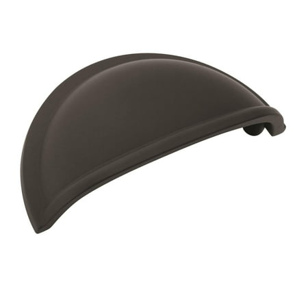 - Cup Pulls 3 in (76 mm) Center-to-Center Flat Black Cabinet Cup Pull - 5 Pack