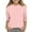 Pink, variant on Girls Blouses Size 10-12 Girls Crewneck Tops Girls 3/4 Sleeve Shirt Solid Color Shirts for Teen Girls Eyelet Shirt Plus Size
