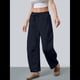 thumbnail image 5 of Pantalones Deportivos para Mujer con Cintura Elástica, Pierna y Cordón Ajustable, Estilo Palazzo Informal con Bolsillos. Azul Marino M, 5 of 8