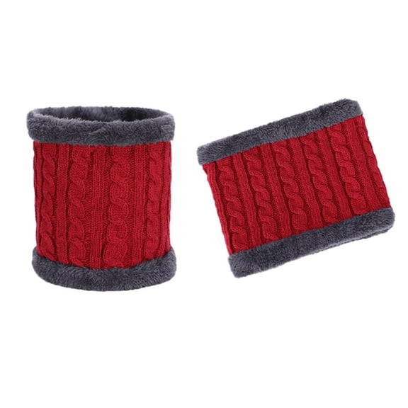 Red Scarf Men Women Winter Warmer Scarf Warmer Neck Thick Knit