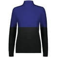 thumbnail image 2 of Holloway B22864675 Women Momentum Team Quarter-Zip Pullover, Black & Purple - Large, 2 of 5