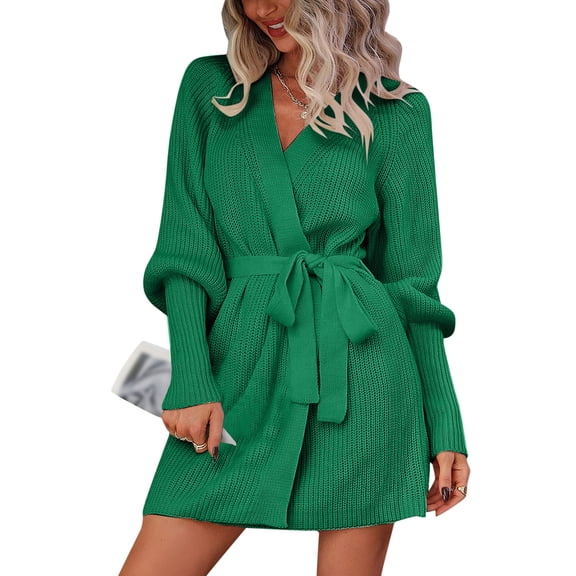 Aayomet Long Sweater Cardigan Women Women Open Front Cardigan Sweaters Pockets Long Sleeve Shrugs,Green M