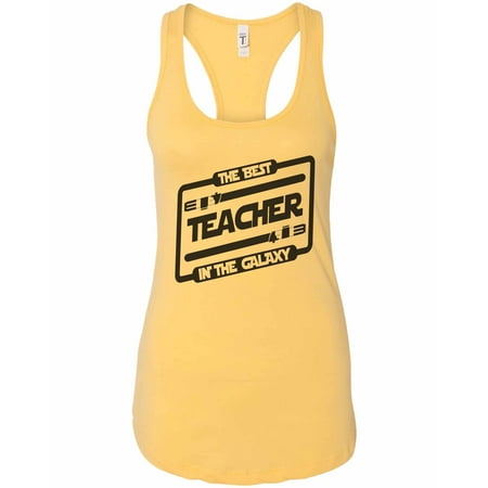 Womens Basic Tank Top “The Best Teacher in the Galaxy” Movie Inspired gift X-Large,