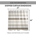 thumbnail image 7 of Creative Products Beige Chunky Stripes 71x74 Shower Curtain, 7 of 7