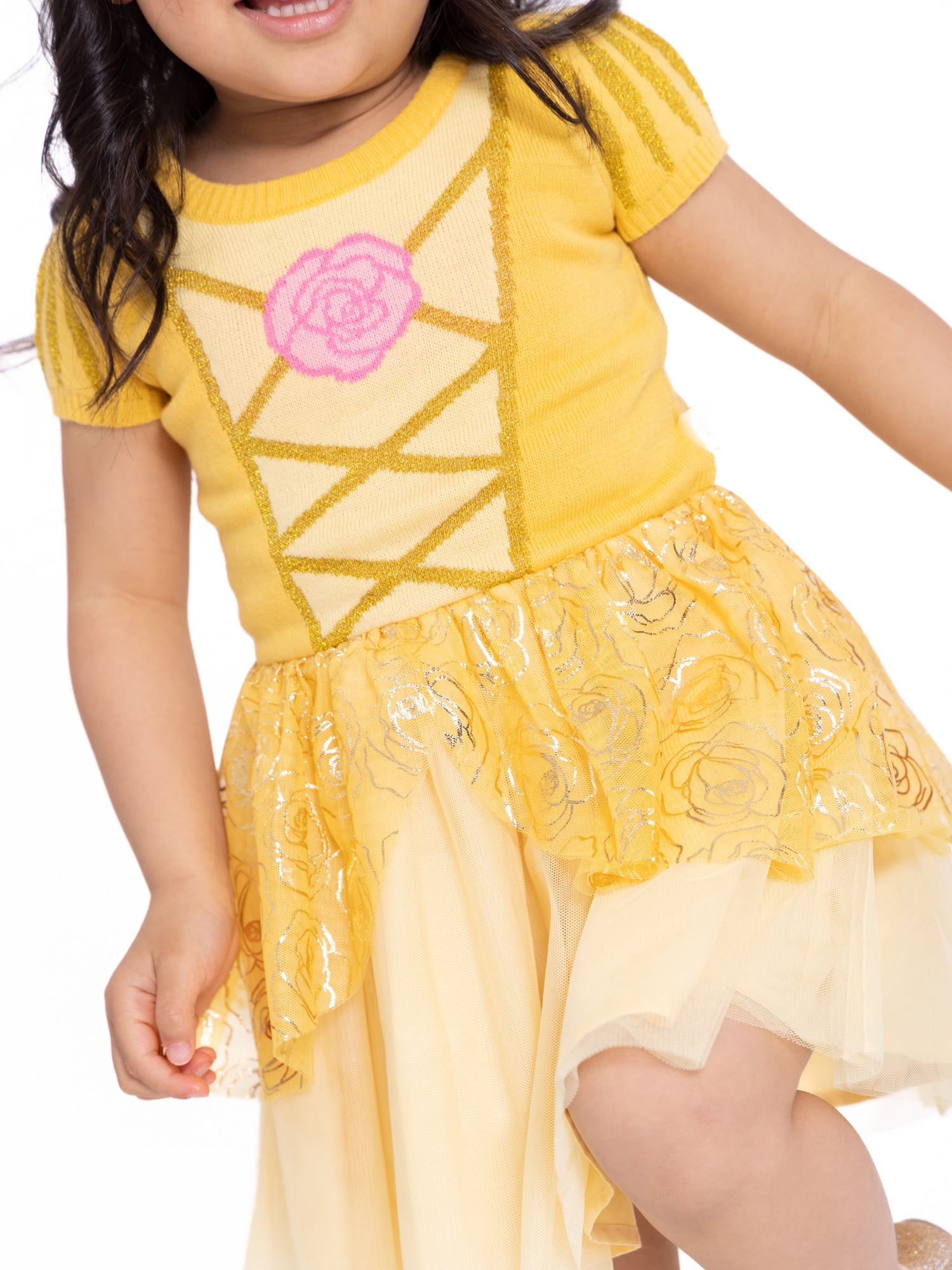 belle princess dress walmart Disney Princess Belle Costume Dress for Girls Fits Child Size 4x to 6X