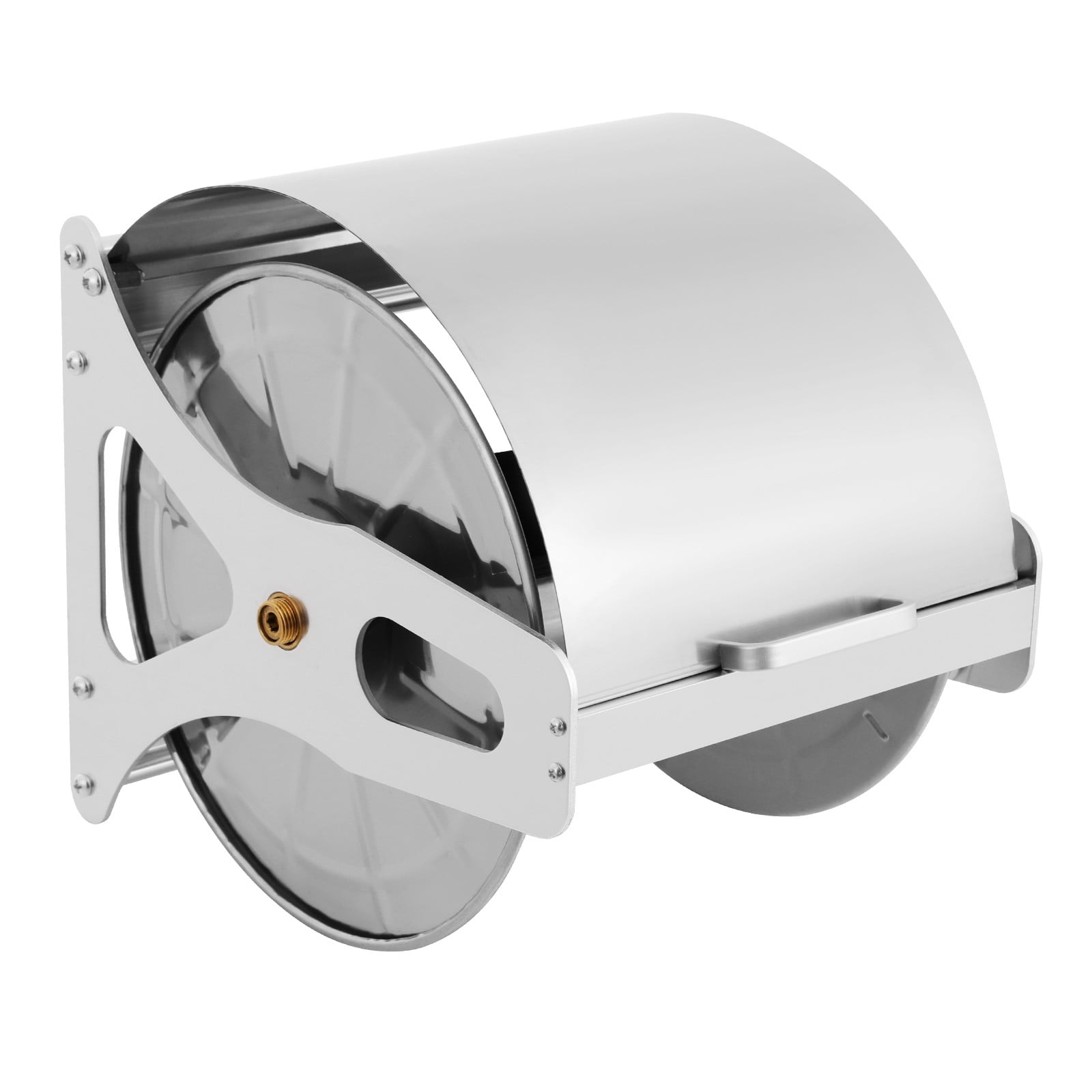 Hose Reel, Garden Hose Reel, Metal Hose Reel for Watering Lawns and Flowers, Washing Cars, Bathing Pets, and More (11.02*14.17*11.81in)