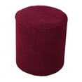 thumbnail image 3 of Pouf Cover with Elastic Textured Bottom Checked Machine Washable Fabric - Green, 3 of 6