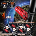 thumbnail image 3 of Luces delanteras y traseras recargables para bicicleta con timbre eléctrico - Bicicleta LED, 3 of 5
