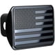 thumbnail image 1 of Tapón antipolvo para remolque de metal con forma de bandera nacional y barra blanca tridimensional 3D, tapa protectora de boca cuadrada para coche, 1 of 6