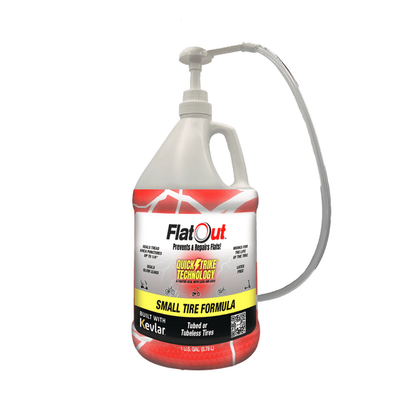 Flatout Kevlar Bicycle Flat Tire Sealer and Tube Repair, 1 Gallon