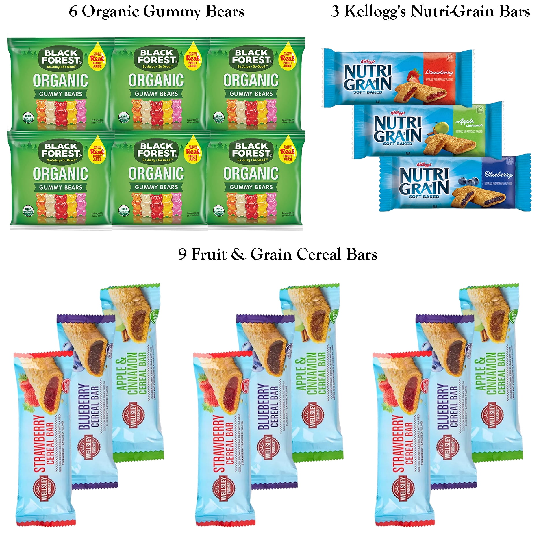 Foxy Fane 90-Count Healthy Snacks & Treats Holiday Gift Box - Perfect Variety Pack for Easter - Great for Family, Friends & Office