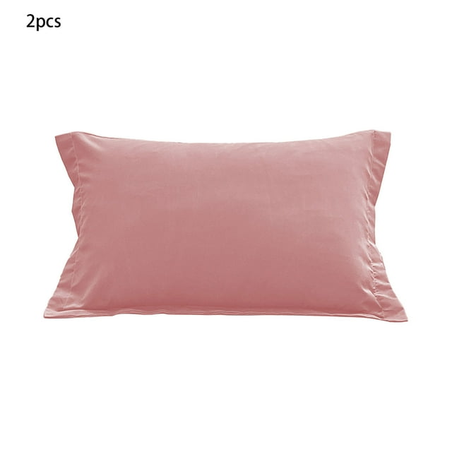 Pink 2 Pack Brushed Microfiber Standard Pillowcase Non Slip Moisture Wicking And Wrinkle Resistant Pillow Cover Set Pink