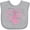 AC-Heather Grey, variant on Inktastic Breast Cancer Awareness Heart Words Boys or Girls Baby Bib