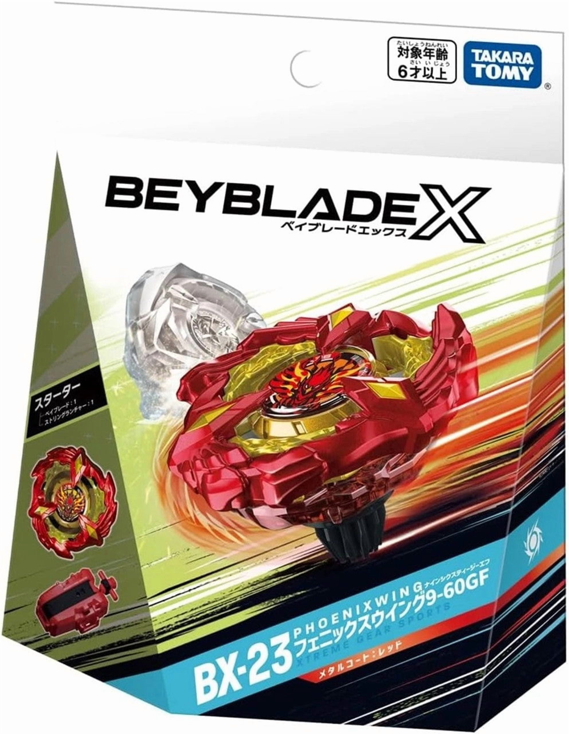 Takara Tomy Beyblade X BX-23 Phoenix Wing 9-60GF Metallic Red with