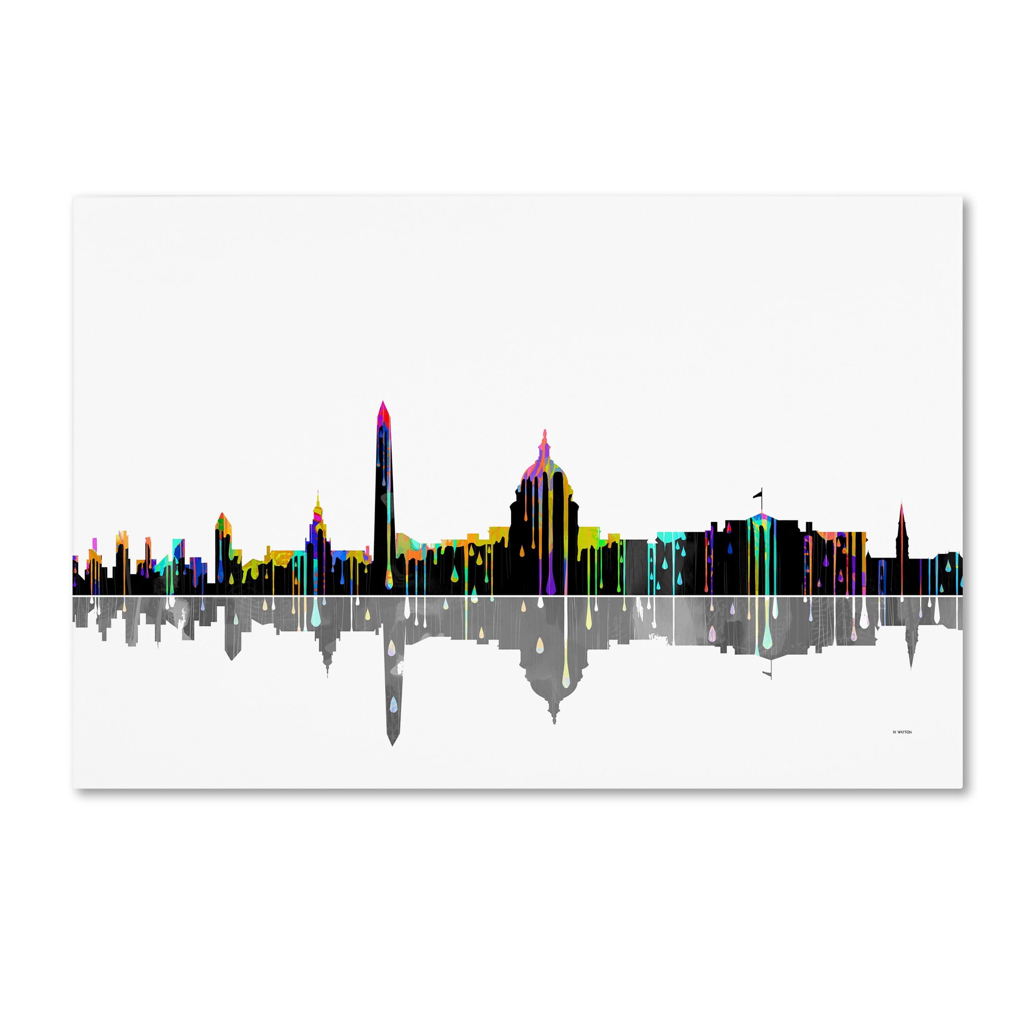 Marlene Watson "Washington DC Skyline" Canvas Art