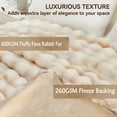 thumbnail image 4 of GHOUSE Faux Fur Blankets Fluffy Fuzzy Throw Blanket 50x60 Inches Tie-dyed Brown Blanket for Couch Chair Sofa, 4 of 7