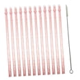 thumbnail image 4 of 3 X 12 Pajitas Reutilizables Para Fiestas De Verano Para Niños Y Adultos, Color Rosa, 4 of 8