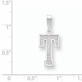 thumbnail image 2 of Collier Monogramme Initiale Lettre T en Argent Sterling 925 Pendentif Charme, 2 of 6