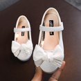thumbnail image 2 of Toddler Little Girls Bowknot Mary Jane Ballerina Shoes Wedding Bridesmaids Glitter Party Dress Princess Shoes, 2 of 5