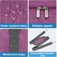 thumbnail image 4 of For United Airlines Foldable Carry on Bag 22x14x9 Travel Duffel Bag Packable luggage Duffle for Women and Men 40L (Dark Purple), 4 of 14