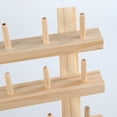 thumbnail image 4 of Sewing Thread Rack Portable Solid Sturdy Durable Wooden Thread Holder Sewing 80 Spool, 4 of 8