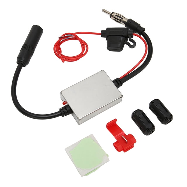 Amplificador de señal de antena de radio para automóvil, Radio FM estéreo para automóvil Amplificador de señal aérea de radio FM Amplificador de señal de antena para automóvil Integración perfecta