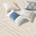 thumbnail image 2 of Teppich Homes Handmade 8x11 Geometric Pattern Wool Rug - Cream Color Tufted Carpet for Living Room And Bedroom, 2 of 6