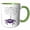 Green/White, variant on 3drose, Cool Funny Purple Spider and Web Cartoon, 11oz Mug
