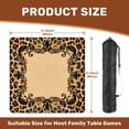 thumbnail image 5 of Mahjong Mat 31.5" x 31.5" Leopard Print Elegant Leafy Frame Design Non-Slip Noise Reduction Mahjong Tiles Table Cover for Dominoes Poker Card Board and Tile Games, 5 of 8