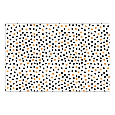 DB Party Studio 25 Pack Paper Placemats Fun Halloween Polka Dots Adult Child Teen Kids School Costume Parties Brunch Lunch Snack Time Disposable Easy Cleanup 17