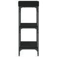 thumbnail image 3 of vidaXL Console Table with Shelves Black 75x30x80 cm, 3 of 5