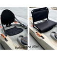 thumbnail image 2 of Lifetime Kayak Seat Replacement Upgrade Kit for Tamarack Tahoma Tioga Spitfire Kenai - Foldable Back Support with Cushioned Base - Seat and All Hardware, 2 of 9