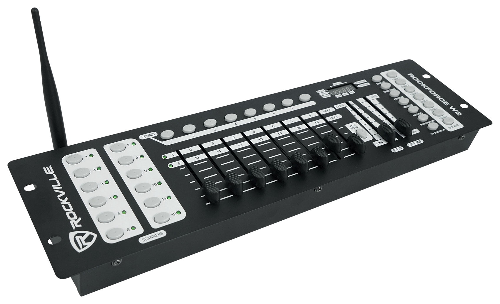 Rockville ROCKFORCE W2 192 Channel Wireless 2.4Ghz DMX Lighting Controller