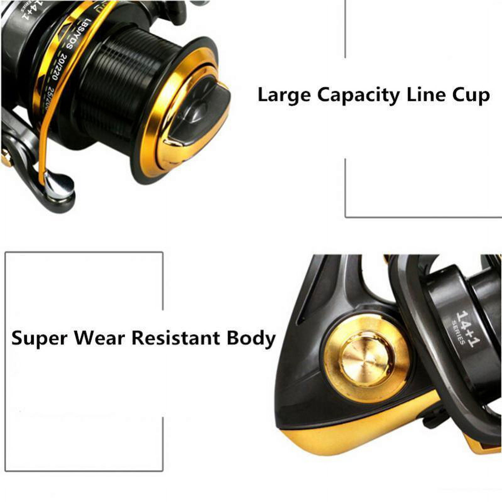 11000 Series Saltwater Metal Spinning Fishing Reel Large Sea Fishing Reels 55LB