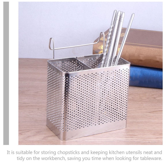 Phenofice Stainless Steel Plated Cutlery Organizer Kitchen Storage 2 Pieces