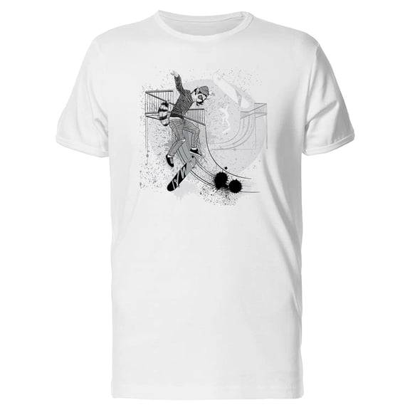Lemur Doing Trick B&W Tee Men's -Image by Shutterstock