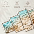 thumbnail image 6 of Elephant Stock Starfish On Sandy Beach Wall Art - Horizontal Multi Panel Canvas - Living Room Wall Decor - Beach Multi Panel - Brown And Blue Decor - 55" x 24", 6 of 8