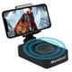 thumbnail image 1 of Soporte para teléfono celular con altavoz Bluetooth inalámbrico compatible con tableta iPhone/Samsung/iPad, soporte para teléfono con diseño antideslizante con sonido envolvente HD para el hogar, la o, 1 of 5