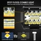 thumbnail image 3 of 2pcs Focos LED Tractor, 4" 70W 72000LM Faros Trabajo LED, Focos de Coche Potente 6000K IP68 Impermeable Luz de Niebla para Coche, SUV, UTV, ATV, Off-Road, Camión, Moto, Barco EOTVIA NO, 3 of 6