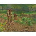 thumbnail image 2 of Josef Kinzel 18x15 Black Ornate Wood Framed Double Matted Museum Art Print Titled - Potato Harvest (1902), 2 of 5