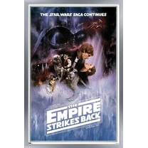 Star Wars: The Empire Strikes Back - One Sheet (No Billing Block) Wall Poster, 22.375" x 34" Framed