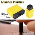 thumbnail image 4 of 36Pcs Carbon Steel Number Letter Punch Metal  Tool Kit Case, Hardened And Tempered, Easy Storage And Transportation, For Metal Marking Needs, Jewelry, 4 of 8