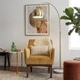 thumbnail image 6 of Luminous Elegance Long Arm White Marble&Metal Floor Lamp, 6 of 6