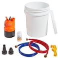 thumbnail image 1 of Kit de lavado de calentador de agua sin tanque VEVOR, incluye bomba eficiente, balde de 5 galones, 2 mangueras, polvo descalcificador, llave y adaptador para una instalación rápida, fácil de comenzar, 1 of 9