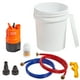 thumbnail image 1 of Kit de lavado de calentador de agua sin tanque VEVOR, incluye bomba eficiente, balde de 5 galones, 2 mangueras, polvo descalcificador, llave y adaptador para una instalación rápida, fácil de comenzar, 1 of 9